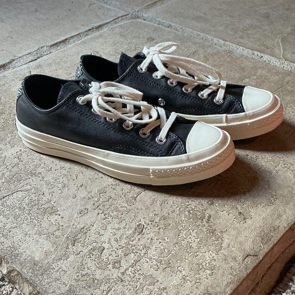 Converse Black and White Patterned Sneakers